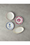 Carnival Tulip Bone Porcelain Cake Plate 20 cm Navy Blue-White - 4