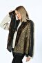 Brown Patchwork Leopard Patterned Women's Shawl - 3