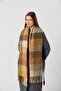Yellow Thick Boucle Scarf Women's Shawl 40x210 cm - 3