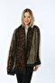 Brown Patchwork Leopard Patterned Women's Shawl - 2