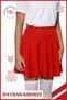 Red Skirt with Shorts High Waist School Play Show Festival Pool Sea Event Skirt with Shorts 4101 - 3