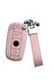 Key Case Leather Pink for BMW E90 E60 E70 E87 E30 E34 E36 E38 E39 E46