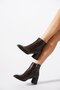Sery low heel women's heeled boots coffee croc - 6