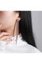 Zirconium Long Shiny Jewelled Dangle Stylish Earrings - 7