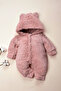 Winter Unisex Teddy Bear Ear Plush Baby Romper (3-12 Months) - 2