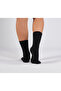 Pack of 3 Modal Black Color Seamless Elastic Women's Socks - 4