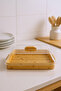 Modica Acrylic Covered Bamboo Cake Pan Rectangular Small - 2