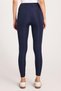 Women's Slim Fit Tight-Fitting Scuba Fabric Navy Blue Leggings with Elastic Waist - 6