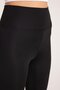 Women's Slim Fit Tight Fit Scuba Fabric Elastic Waist Black Leggings - 3