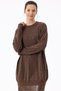 Tunic with Cage Stone Print on the Front Brown - 2