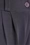 Women's Regular Fit Classic Cut High Waist Wide Leg Anthracite Trousers - 6
