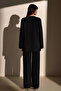 Women's Black Knitwear Set with Floral Accessories - 5