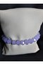 Pastel Lilac Color Shiny Crystal Glass Beads Bracelet