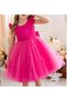 Girl's Pearls Ruffle Sleeve Dress Graduation Birthday Special Occasion Evening Dress - 2