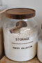 2-Piece Acacia-Lid Glass Storage Jar 2000/3000 ml - Acacia Measuring Spoon Included - 6
