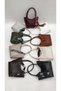 Khaki Color Large Size Soft Faux Leather Women's Shoulder Bag with Shawl Detail - 2