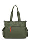 Barcelona Large Shopper Multi-Pocket Long Strap Women's Shoulder Bag1927 Dark Green - 5