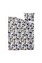 Single Duvet Cover Set, White-Black-Brown, 150X200/50X60 cm - 2