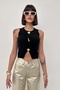 Mone Gold Button Detail Knitwear Sweater - 4