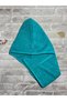 Hair Towel Hair Cap Set of 2 100% Cotton Drying after Bath, Pool and Sea Ecru / Green - 8