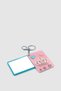 Crown Figured Pop-Up Mirror Bag Charm Pink-Cream - 3