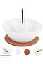 Marble Incense Holder 5.5 Inch White – Aromatherapy Burner for Incense Sticks, Meditation Decor - 7