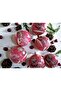 6-Piece Fuchsia Cute Ball Christmas Tree Ornament Decorative Pine Tree Ornaments with Deer and Santa Claus Figures (7 cm) - 3