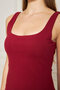 Women's U-Neck Sleeveless Slit Cotton Midi Dress - 7