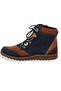 Navy Blue & Brown Genuine Leather-Model Name: Copenhagen - 2