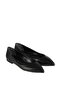Black Pointed Toe Ballerina Shoes - 2