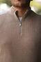 OVERSIZE SWEATER WITH SEMI ZIPPER - 2
