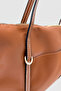 Velie Parachute Fabric Striped Shopper Bag Brown - 4