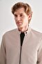 High Collar Cotton Slim Fit Quilted Classic Coat 1007255127 - 4