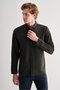 Khaki Smart Button Collar Long Sleeve Pocketless Slim Fit Casual Shirt 1004255170 - 3