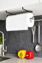 Snap-On Napkin Holder Organizer for Cabinet, Easy-To-Assemble Metal Paper Towel Holder Towel Rack Organizer