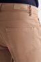 Beige Casual Slim Fit 5-Pocket Straight-Leg Trousers 1003255321 - 6