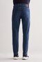 Navy Blue Gabardine 5-Pocket Straight Leg Casual Slim Fit Cotton Denim Trousers 1023255151 - 4