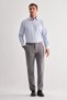 Smoked Side Pocket Straight Leg Cotton Comfort Fit Chino Casual Trousers 1003255166