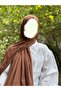 شال قطني من قماش الكراش باللون البني النحاسي - 5
