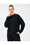 Skech sweats essential crewneck sweatshirt women's black sweatshirt s2610011-3817 - 2