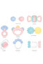 - Baby Rattles & Teether Sensory Toy Set - Multicolor - 7