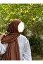 شال قطني من قماش الكراش باللون البني النحاسي - 7