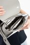Polo of Colors White Gray Cover Women's Bag Wallet Set with Hand and Long Shoulder Strap - 5