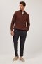 Men's Regular Fit Comfortable Cut Pocketed Elastic Waist Lace-Up Jogger Gray Trousers - 4
