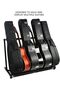 Bass Guitars Display Stand, Folding Multiple Guitar Holder with Iron Construction and Rubber Padded - 4