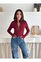 Women's Zippered Finger-Detail Blouse