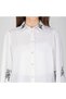 Soft Crepe Ladies Shirt – Collar Neck and Flared Scallop Sleeves, Available in 3 Colors - 6