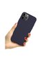 Protective Case Compatible with Apple iPhone 13 Mini Matte TPU Dark Blue - 2