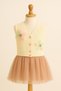 Girl's Thessaloniki Knitted Floral Knitwear Vest – Age 5-8