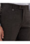 Brown Slim Fit Fabric Trousers 50314543-Vr029 - 5